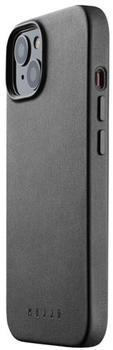 mujjo Leather Case with MagSafe (iPhone 14) Schwarz