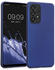 kwmobile Case kompatibel mit Samsung Galaxy A33 5G Hülle - Schutzhülle aus Silikon metallisch schimmernd - Handyhülle Metallic Blau