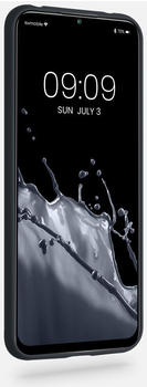 kwmobile Handyhülle kompatibel mit Xiaomi Mi 10 Lite (5G) Hülle - Handy Case aus weichem Silikon in Heidelbeerblau