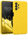 kwmobile Handyhülle kompatibel mit Samsung Galaxy A13 4G Hülle - gummierte Handy Case aus Silikon in Strahlend Gelb