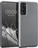 kwmobile Handyhülle kompatibel mit Samsung Galaxy S20 FE - Silikon Case - Soft Hülle - Handy Cover in Metallic Grau