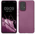 kwmobile Case kompatibel mit Samsung Galaxy A53 5G Hülle - Schutzhülle aus Silikon metallisch schimmernd - Handyhülle Metallic Lavendel