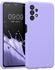 kwmobile Handyhülle kompatibel mit Samsung Galaxy A13 4G Hülle - gummierte Handy Case aus Silikon in Lavendel
