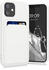 kwmobile Handyhülle kompatibel mit Apple iPhone 12 mini Hülle - Handy Cover mit Fach für Karten - in Weiß