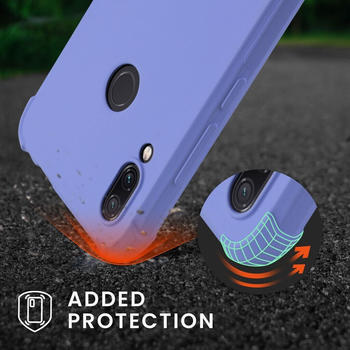 kwmobile Necklace Case kompatibel mit Xiaomi Redmi Note 7 / Note 7 Pro Hülle - Cover mit Kordel zum Umhängen - Silikon Schutzhülle Lavendel