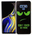 König Design für Samsung Galaxy Note 9 Handy Hülle Schutz-Case Cover Bumper Dont Touch My Phone Grün