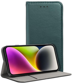 König Design Hülle kompatibel mit Samsung Galaxy S23 Ultra Kunstleder Handyhülle - Handy Case Dunkel Grün
