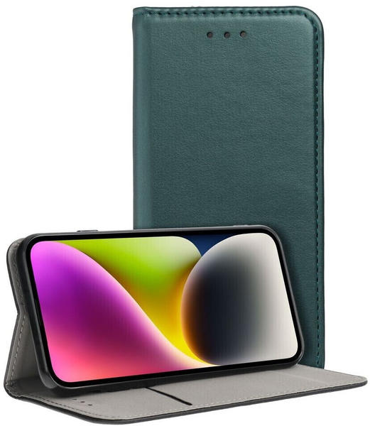 König Design Hülle kompatibel mit Samsung Galaxy S23 Ultra Kunstleder Handyhülle - Handy Case Dunkel Grün