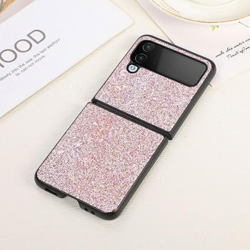 König Design Hülle kompatibel mit Samsung Galaxy Z Flip4 5G Kunststoff Soft Handyhülle - Handy Case Rosa