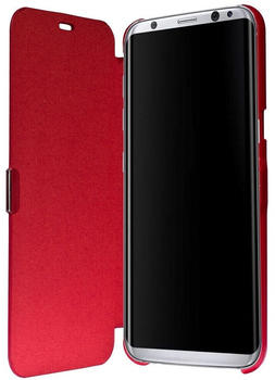 K&ouml;nig Design Flip Cover Schutzh&uuml;lle Case Handyh&uuml;lle Bookstyle f&uuml;r Samsung Galaxy S8+ Rot