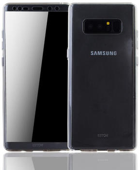 König Design Handyhülle Schutzhülle für Samsung Galaxy Note 8 Full Case Cover Displayschutz 360 Transparent
