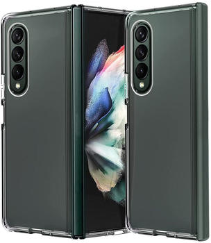 König Design Hülle kompatibel mit Samsung Galaxy Z Fold4 5G Kunststoff Soft Handyhülle - Handy Case Transparent