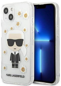 Karl Lagerfeld KLHCP13SHFLT iPhone 13 mini 5,4" przezroczysty/transparent Flower Ikonik Karl (iPhone 13 mini) Transparent