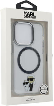 Karl Lagerfeld KLHMP14LHNKCIT iPhone 14 Pro 6,1" hardcase transparent Iconic Karl&Choupette Magsafe