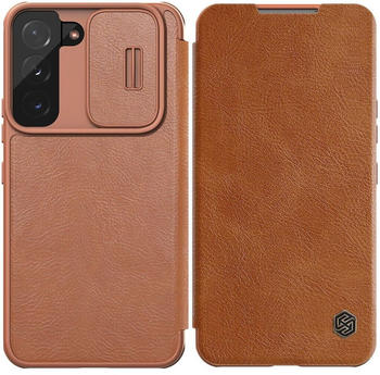 Nillkin QIN Pro Case for für Samsung Galaxy S22 + (Brown) Universal (Galaxy S22+) Braun