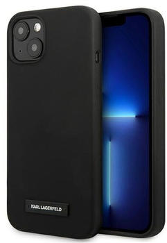 Karl Lagerfeld KLHCP13SSLMP1K iPhone 13 mini 5,4" hardcase czarny/black Silicone Plaque (iPhone 13 mini) Schwarz