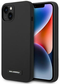 Karl Lagerfeld KLHMP14MSLMP1K iPhone 14 Plus 6,7" hardcase czarny/black Silicone Plaque Magsafe (iPhone 14 Plus) Schwarz