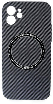 Cofi Magnetic Carbon Case kompatibel mit Samsung Galaxy S23 Ultra MagSafe Handyhülle Bumper Cover Schwarz
