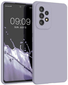 kwmobile Hülle kompatibel mit Samsung Galaxy A53 5G - Hülle Silikon gummiert - Handyhülle - Handy Case in Pastell Lavendel