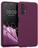kwmobile Handyhülle kompatibel mit Samsung Galaxy A13 4G Hülle - gummierte Handy Case aus Silikon in Bordeaux Violett