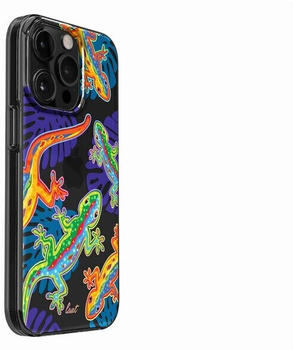 LAUT Crystal Palette Lizard Schutzhülle für iPhone 14 Pro bunt