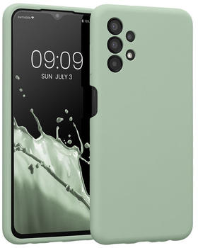 kwmobile Hülle kompatibel mit Samsung Galaxy A13 4G - Hülle Silikon gummiert - Handyhülle - Handy Case in Graugrün