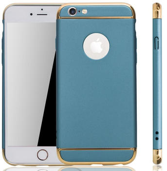 König Design Apple iPhone 6 / 6s Handy Hülle Schutz Case Bumper Hard Cover Blau