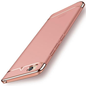 König Design Handy Hülle Schutz Case für Xiaomi Mi 5s Bumper 3 in 1 Cover Chrom Rose Gold