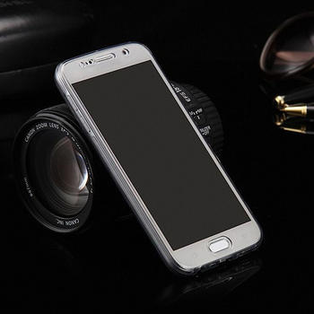 König Design Crystal Case Hülle für Motorola Moto X Play Grau Rahmen Full Body