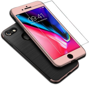 König Design Apple iPhone 6 / 6s 2 in 1 Handyhülle 360 Grad Full Cover Case Pink