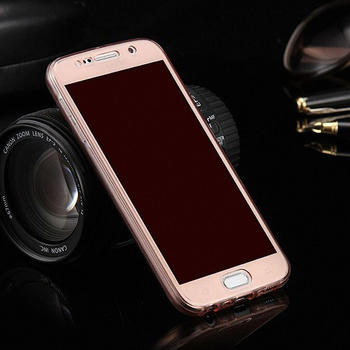 König Design Crystal Case Hülle für Sony Xperia Z3 Pink Rahmen Full Body