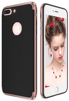 König Design Hybrid Silikon Handy Hülle für Apple iPhone 6 / 6s Case Cover Tasche Pink