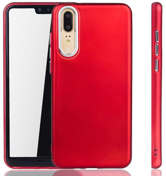 König Design Huawei P20 Hülle - Handyhülle für Huawei P20 - Handy Case in Rot