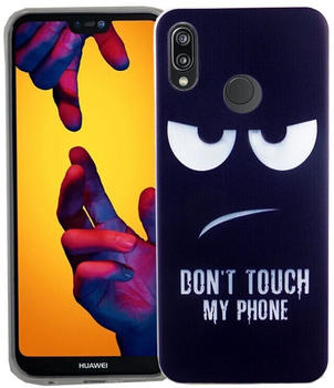 König Design Dont Touch My Phone Handyhülle Huawei P20 Lite Silikon