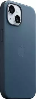 Apple Feingewebe Case mit MagSafe (iPhone 15) Pazifikblau