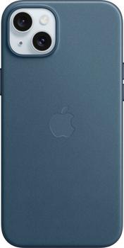 Apple Feingewebe Case mit MagSafe (iPhone 15 Plus) Pazifikblau