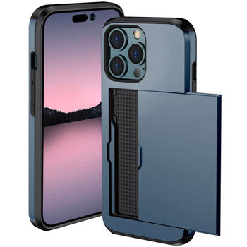 iMoshion SH00058086 Apple iPhone 14 Pro Hülle - Kunststoff - iMoshion Backcover/Hard Case - Handyhülle Dunkelblau