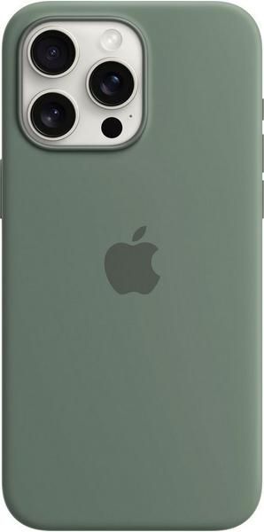 Apple Silikon Case mit MagSafe (iPhone 15 Pro Max) Zypresse