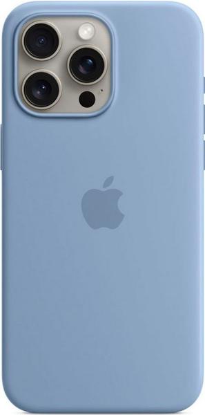 Apple Silikon Case mit MagSafe (iPhone 15 Pro Max) Winterblau