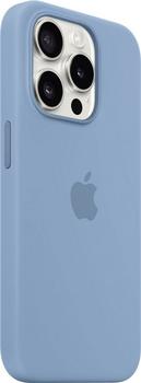Apple Silikon Case mit MagSafe (iPhone 15 Pro) Winterblau