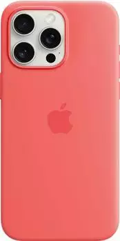 Apple Silikon Case mit MagSafe (iPhone 15 Pro Max) Guave