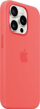 Apple Silikon Case mit MagSafe (iPhone 15 Pro) Guave