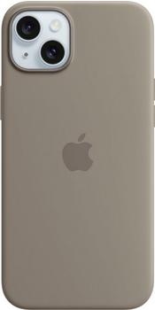 Apple Silikon Case mit MagSafe (iPhone 15 Plus) Tonbraun