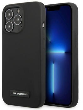 Karl Lagerfeld KLHCP13LSLMP1K iPhone 13 Pro / 13 6,1" hardcase czarny/black Silicone Plaque (iPhone 13) Schwarz