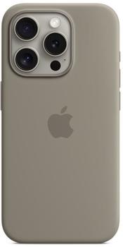 Apple Silikon Case mit MagSafe (iPhone 15 Pro) Tonbraun