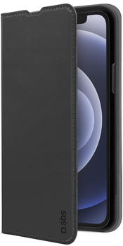 SBS Mobile Wallet Lite Bookcase für iPhone 12/12 Pro schwarz