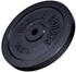 Gorilla Sports Hantelscheiben Gusseisen 30 mm black 20 kg