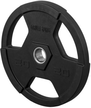 Gorilla Sports Hantelscheiben Olympia 50mm black 20 kg