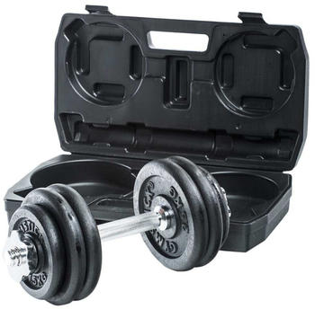 Gymstick Adjustable Dumbbell Set 15kg Schwarz 15 kg (61070-15)