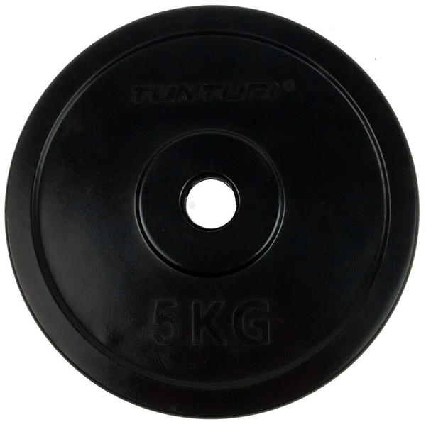 Tunturi Rubber Weight Plate 5kg Schwarz 5 kg (42026939)